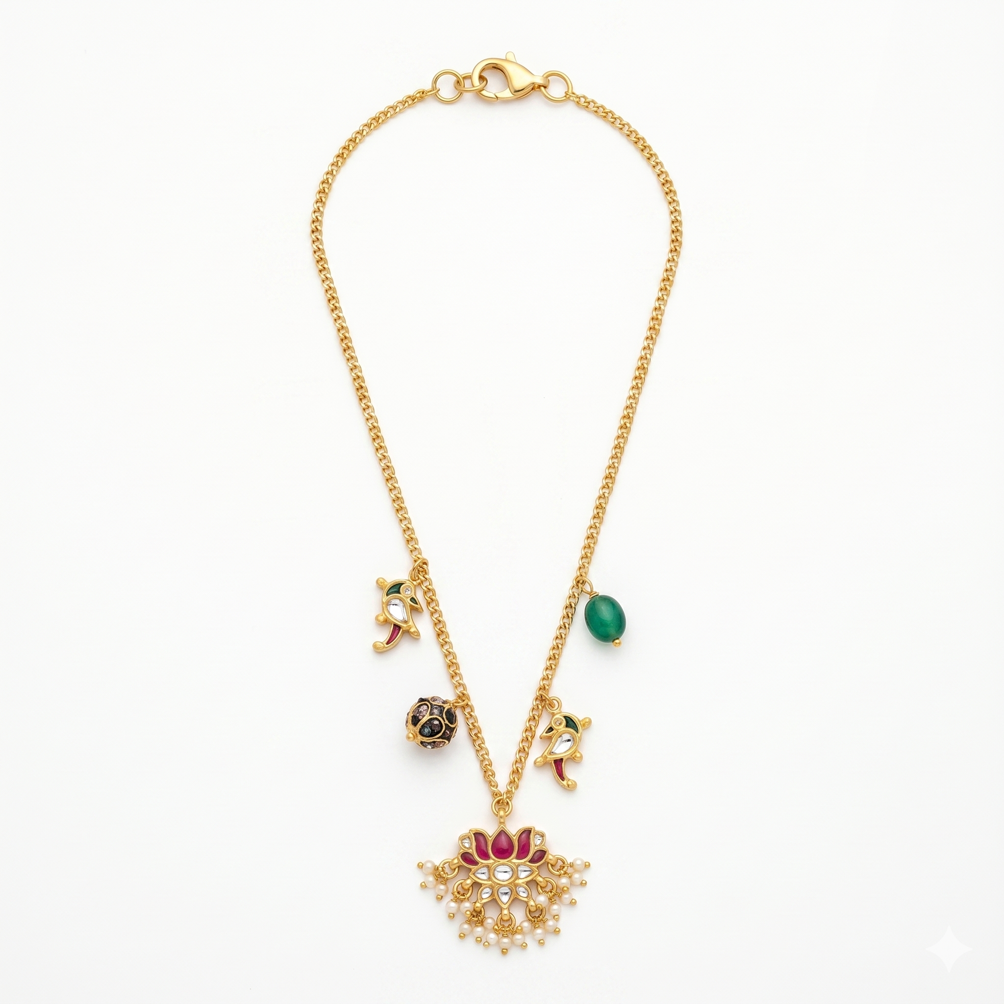 Gajra Charm Necklace