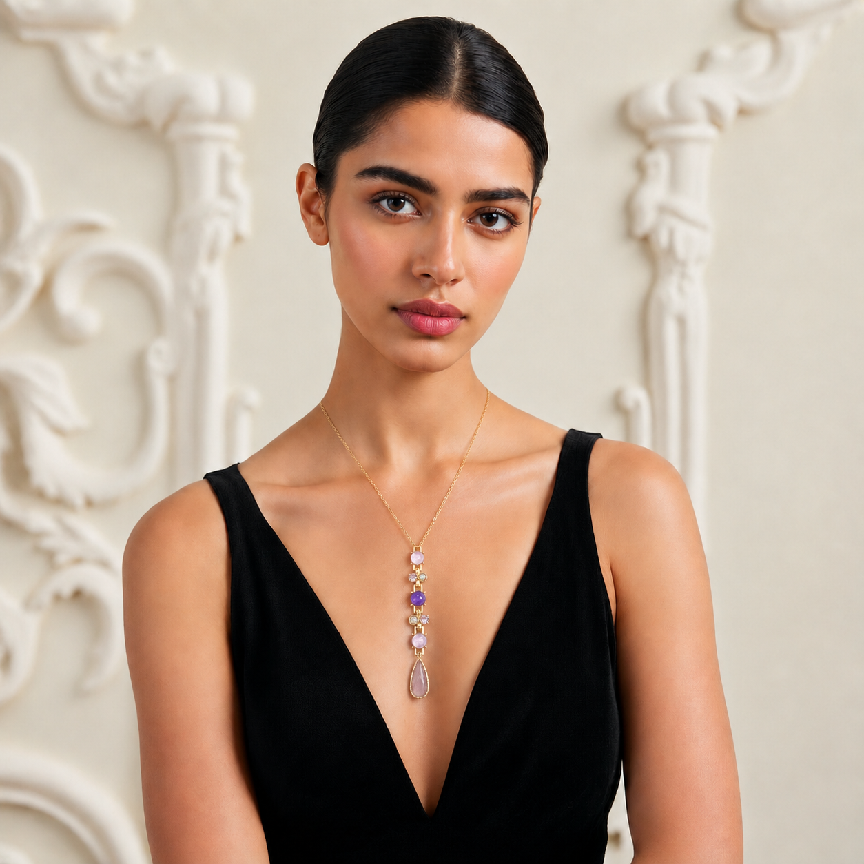 Multicolour Gem Stone Necklace