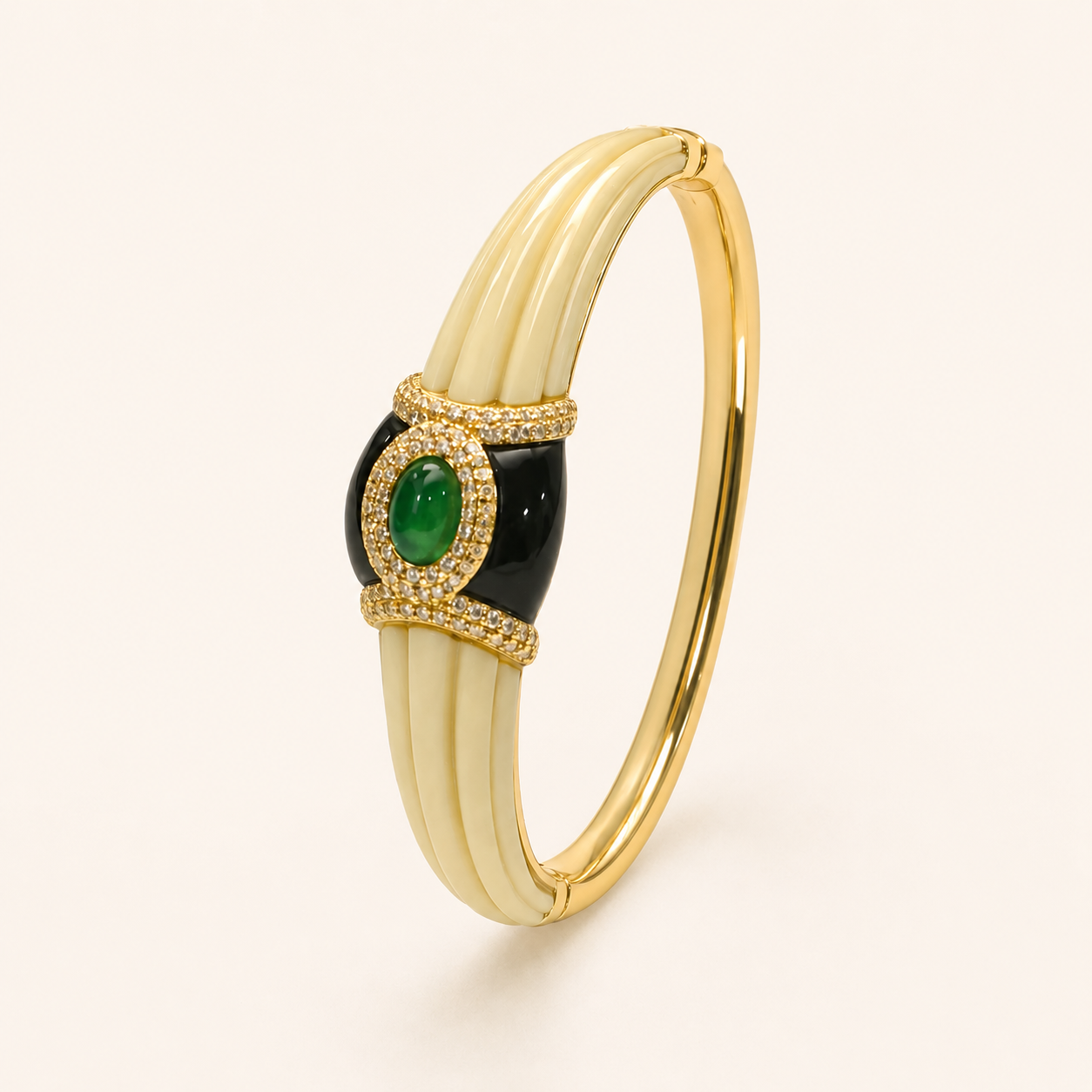 Lacquer and Ivory Cuff