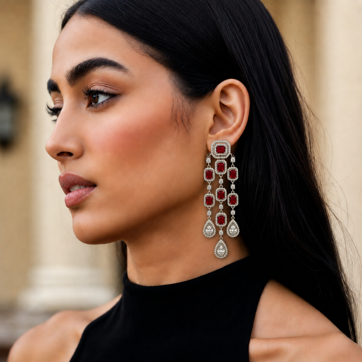 Diamond Chandelier Earrings