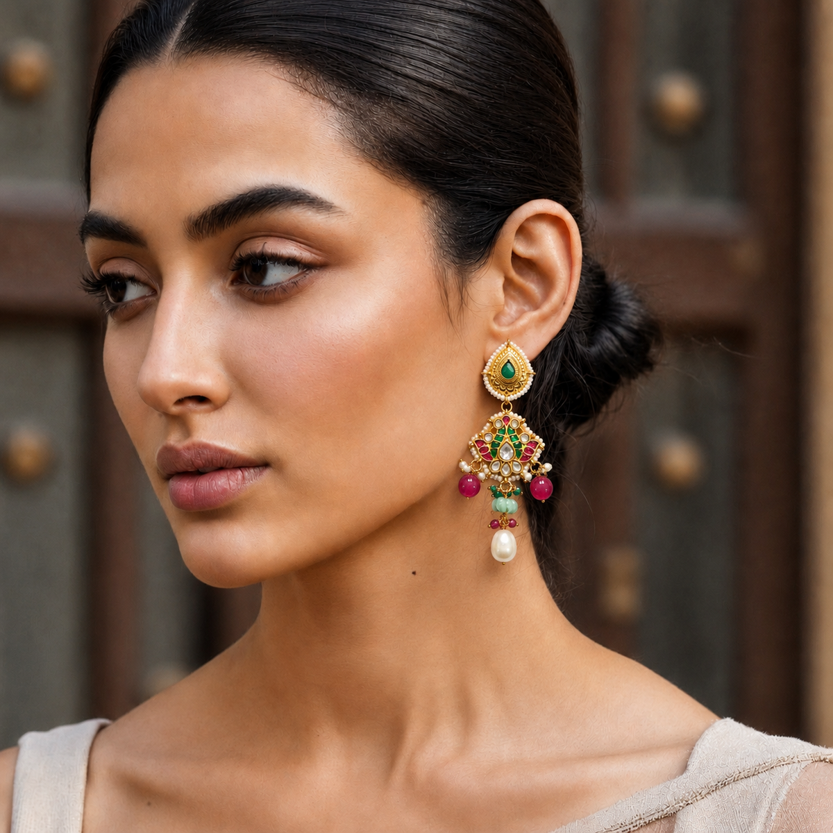 Noor Peacock Earring