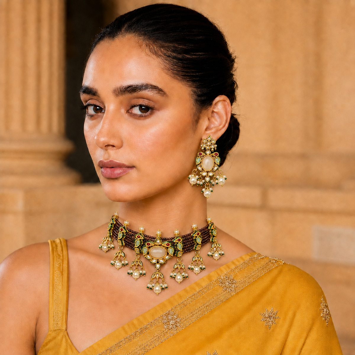 Meher Collection - Myna Necklace