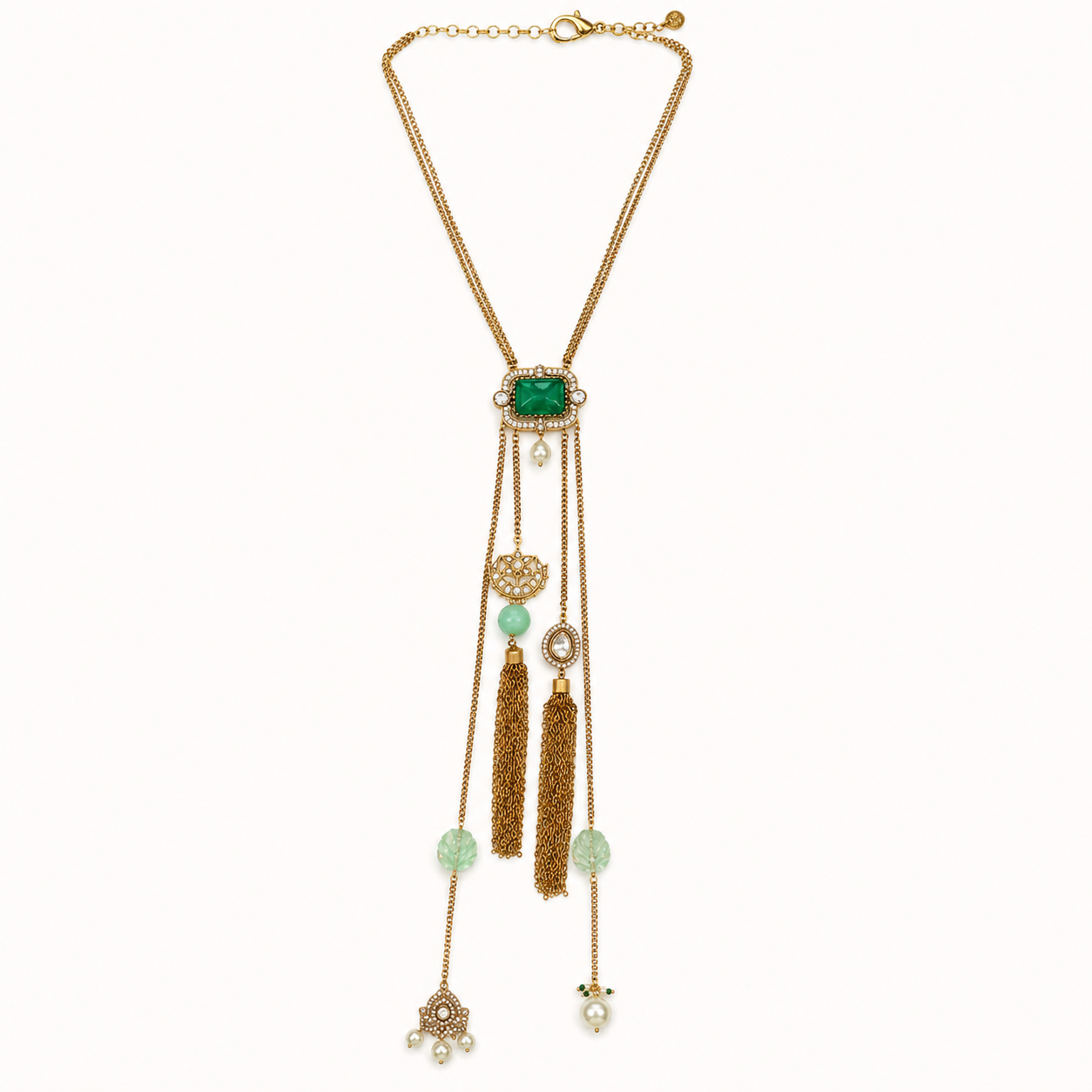 Emerald Waterfall Necklace