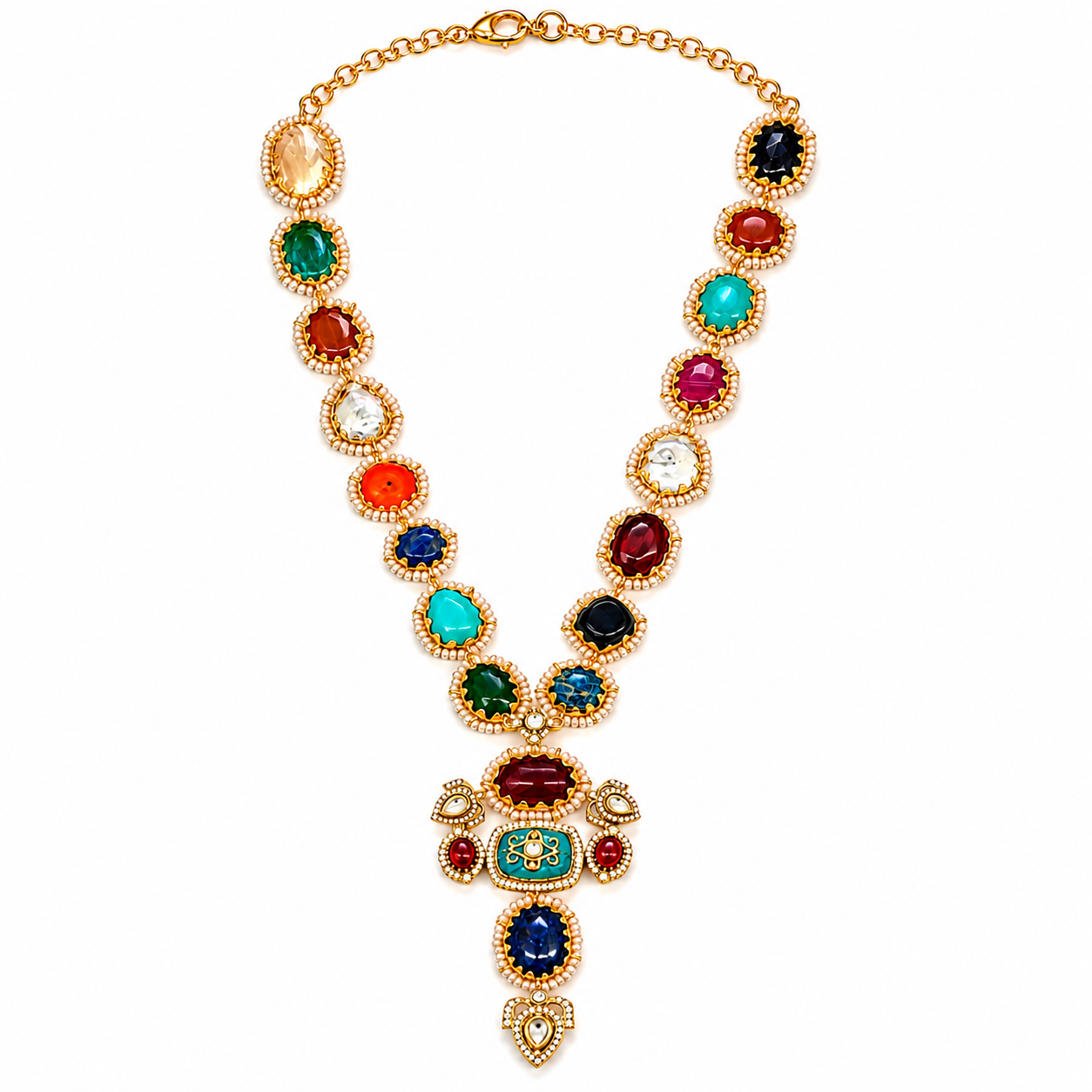 Navratna Royale Necklace Set