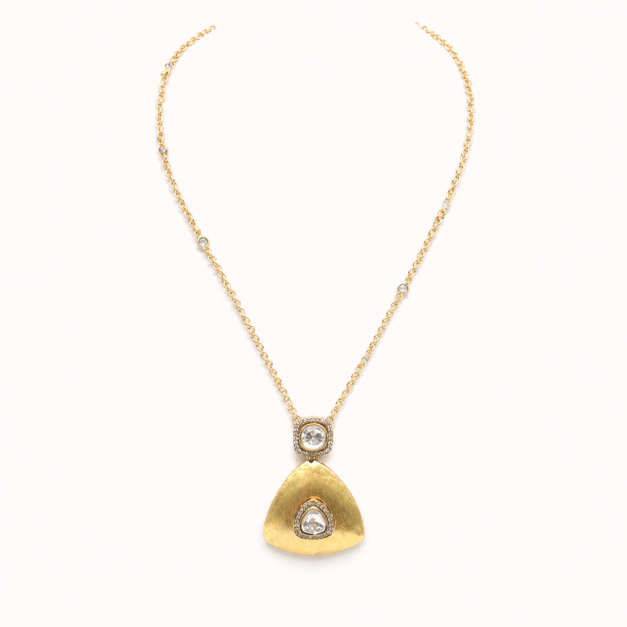 Aurora Triangle Pendant Necklace