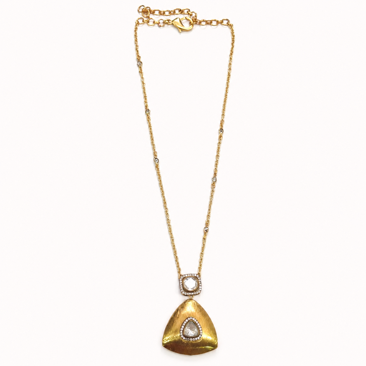 Aurora Triangle Pendant Necklace